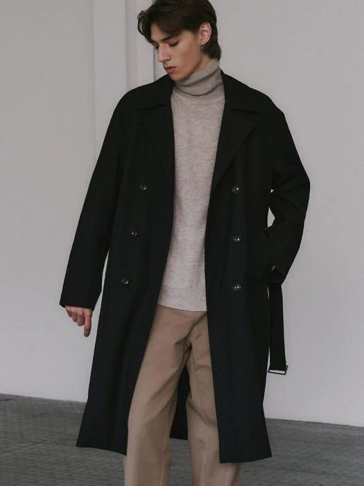 商品AREUBAN|Alternative Wool Coat_Black,价格¥1428,第1张图片