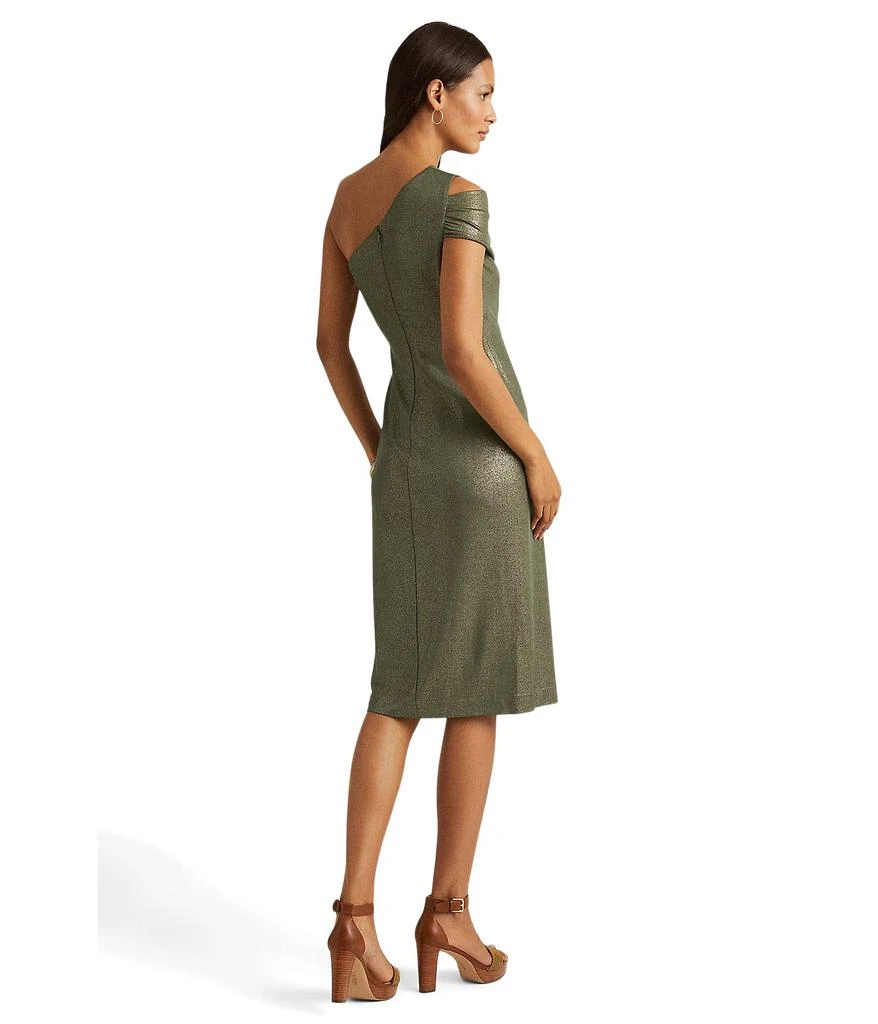 商品Ralph Lauren|Foil Print Jersey One Shoulder Cocktail Dress,价格¥1092,第2张图片详细描述