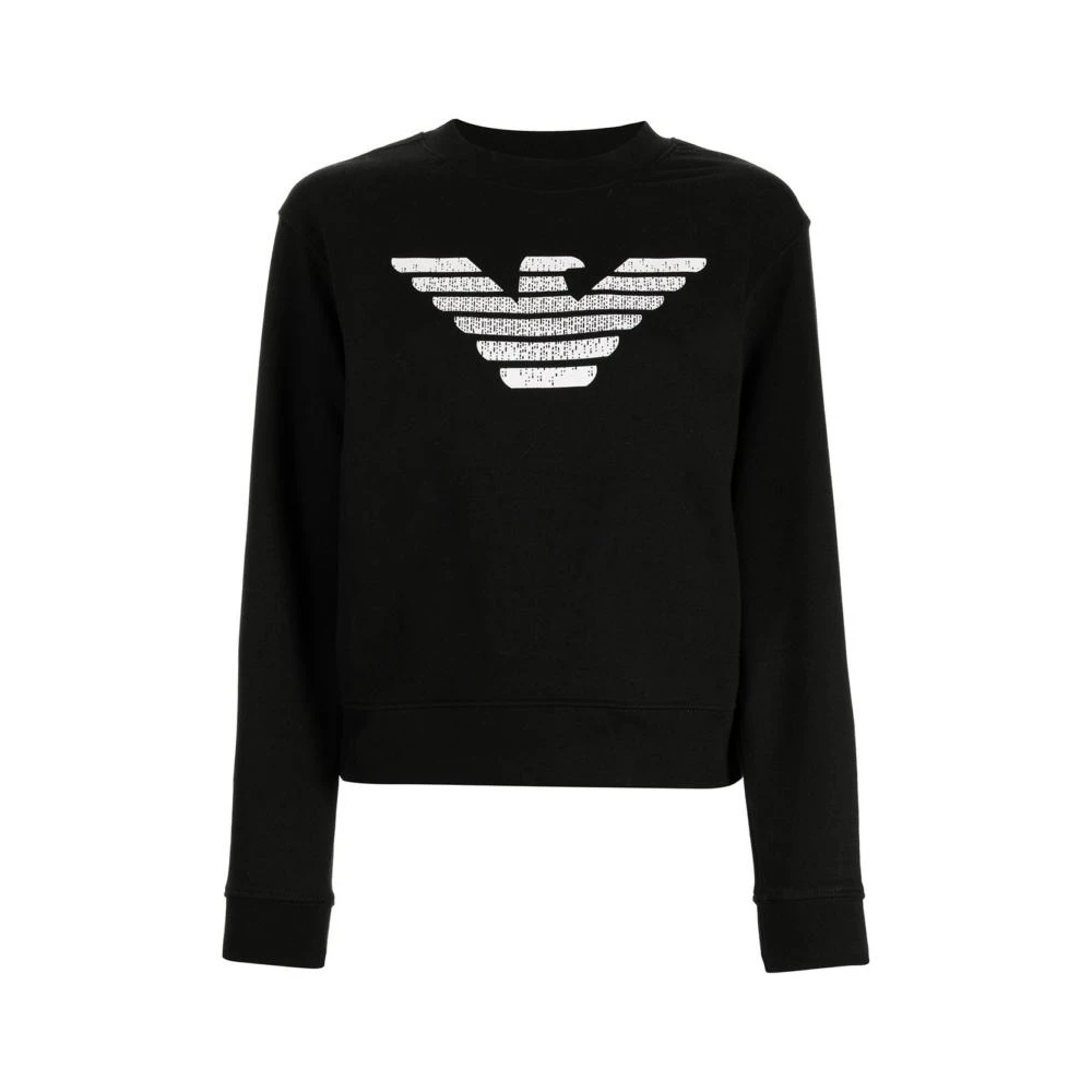 商品Emporio Armani|EMPORIO ARMANI 黑色女士卫衣/帽衫 6K2M8Z-2J49Z-0999,价格¥934,第1张图片
