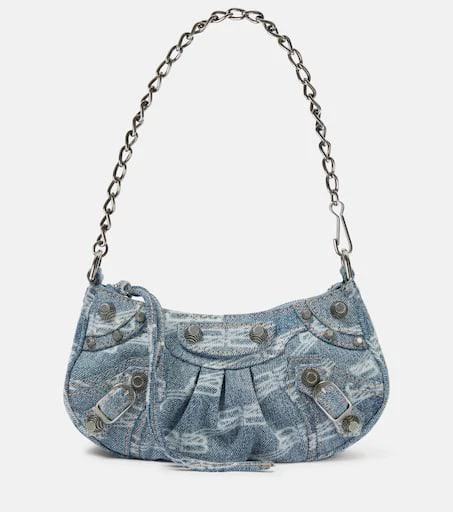 商品Balenciaga|Le Cagole Mini denim shoulder bag,价格¥11008,第1张图片