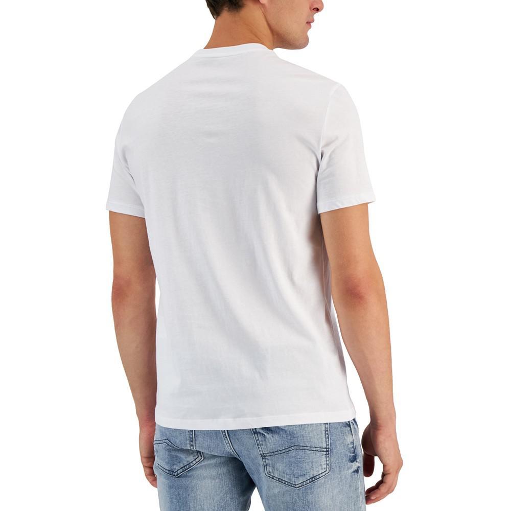 商品Armani Exchange|Men's Outlined Foil Logo T-Shirt,价格¥266,第4张图片详细描述