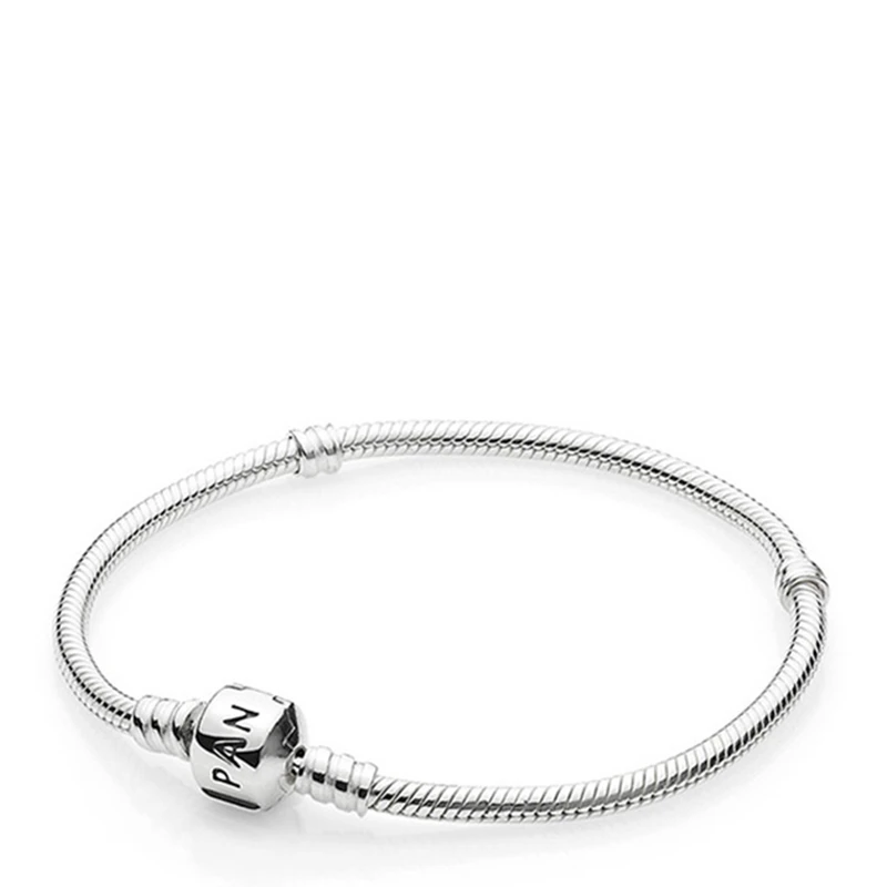 商品PANDORA|PANDORA 潘多拉 Silver 蛇链基础手链 590702HV-19,价格¥302,第1张图片