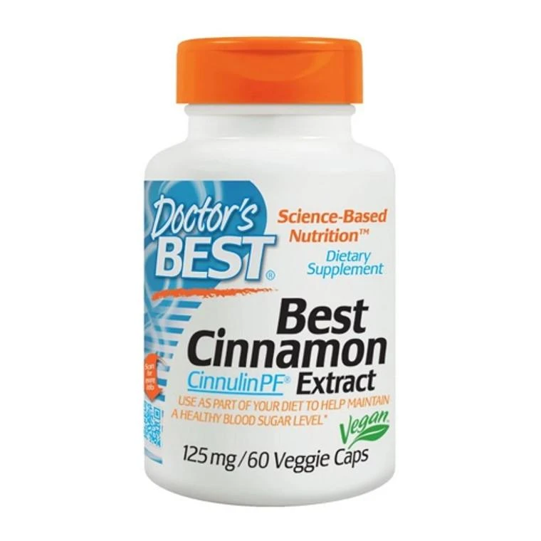 商品Doctors Best Vitamins|Doctors Best Cinnamon Extract Cinnulin PF 125 mg Vegetable Capsules, 60 Ea,价格¥78,第1张图片