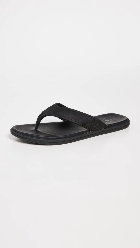商品UGG|UGG Seaside Leather Flip Flops,价格¥598,第4张图片详细描述