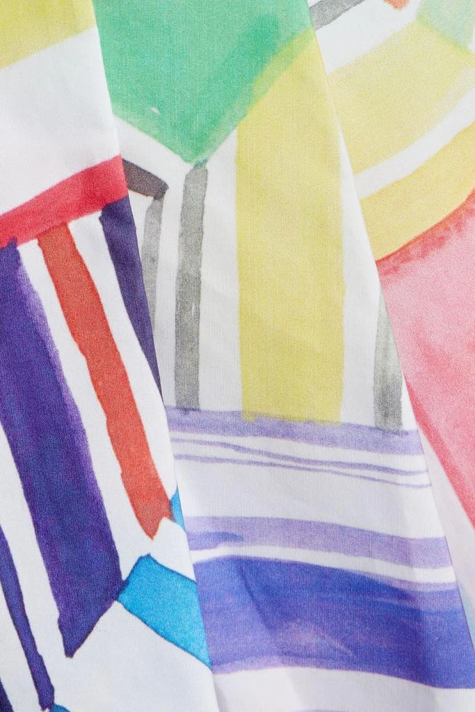商品Rosie Assoulin|Pleated printed cotton-poplin midi skirt,价格¥2231,第4张图片详细描述