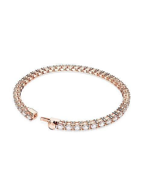 商品Swarovski|Matrix Rose-Goldtone & Crystal Tennis Bracelet,价格¥1610,第5张图片详细描述