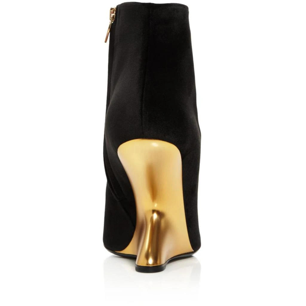 商品Salvatore Ferragamo|Salvatore Ferragamo Womens Bolgheriv Velvet Dress Wedge Boots,价格¥3520,第3张图片详细描述