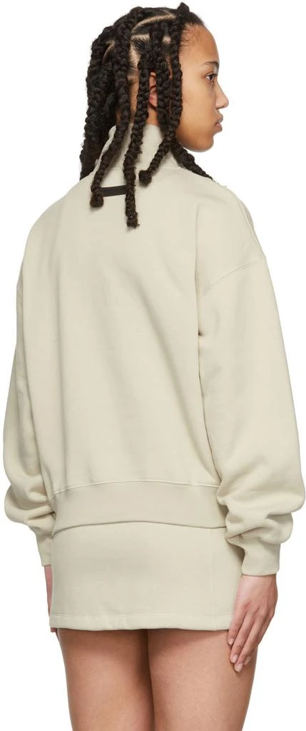 商品Essentials|Beige 1/2 Zip Pullover Sweatshirt,价格¥316,第3张图片详细描述