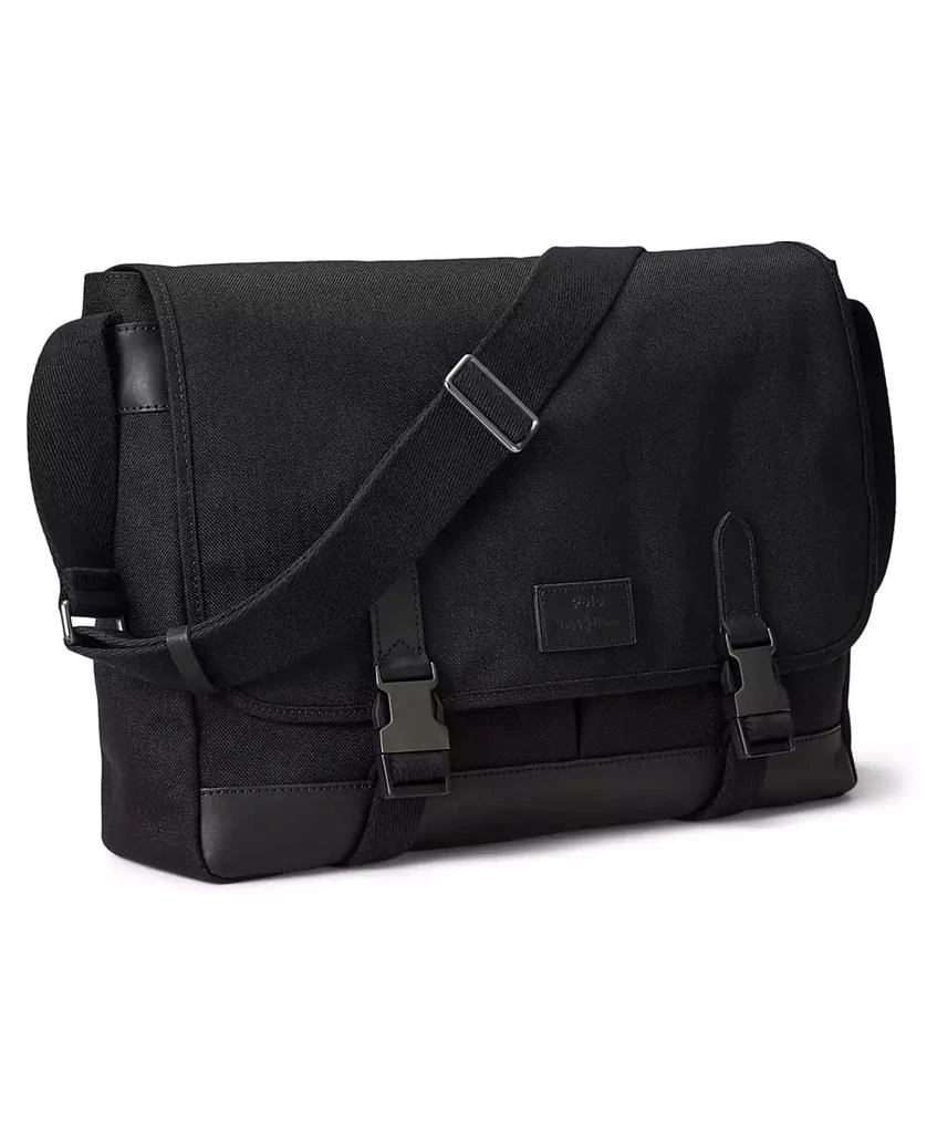 商品Ralph Lauren|Men's Leather-Trim Travel Messenger Bag,价格¥2710,第3张图片详细描述