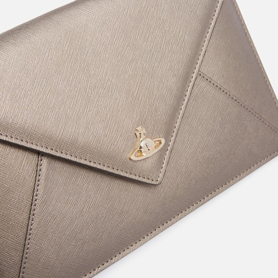 商品Vivienne Westwood|Vivienne Westwood Saffiano Leather Envelope Clutch,价格¥1119,第4张图片详细描述