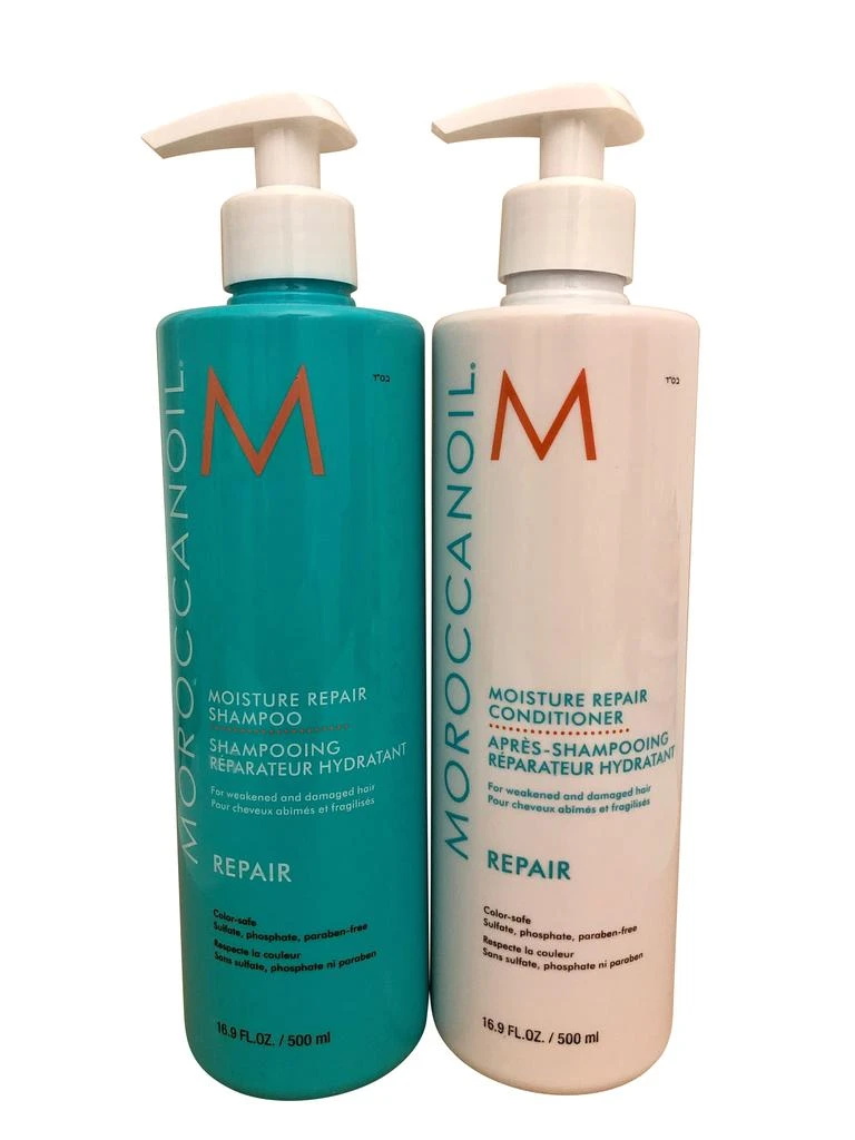 商品Moroccanoil|Moroccanoil Moisture Repair Shampoo & Conditioner DUO 16.9 OZ Each,价格¥636,第1张图片