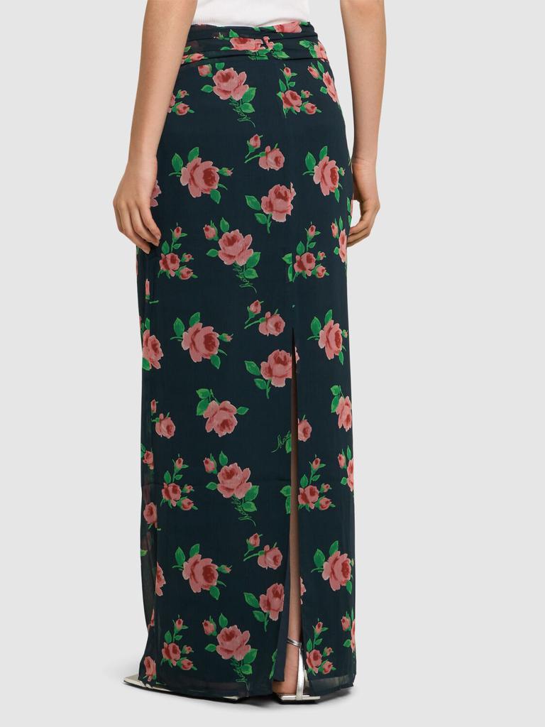 ROTATE Birger Christensen Alaska Chiffon Maxi Skirt