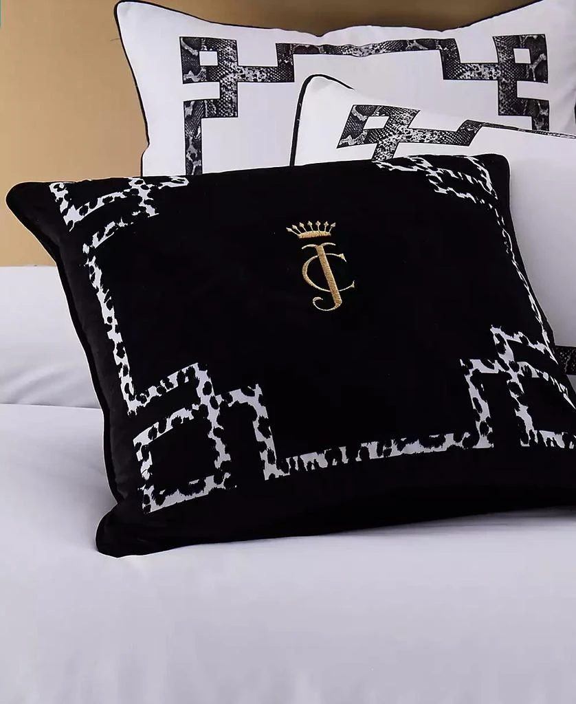 商品Juicy Couture|Lattice Embroidered Velvet Decorative Pillow, 20" x 20",价格¥260,第3张图片详细描述