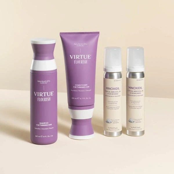 商品VIRTUE|VIRTUE Flourish Nightly Intensive Hair Growth Treatment Hair Kit 4 piece,价格¥1089,第4张图片详细描述