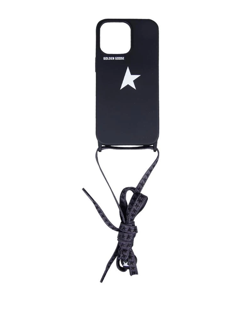 商品Golden Goose|Golden Goose Deluxe Brand Star-Printed Strapped iPhone 13/Pro Case,价格¥493,第1张图片