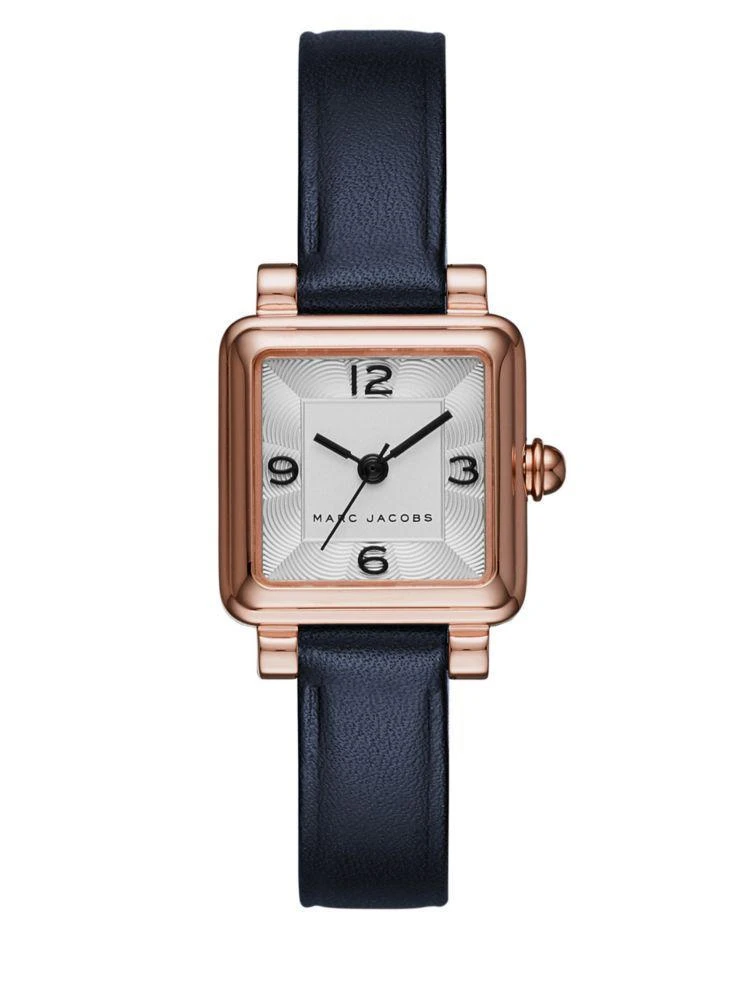 商品Marc Jacobs|Vic Rose Goldtone Stainless Steel and Leather Three-Hand Strap Watch,价格¥1503,第1张图片