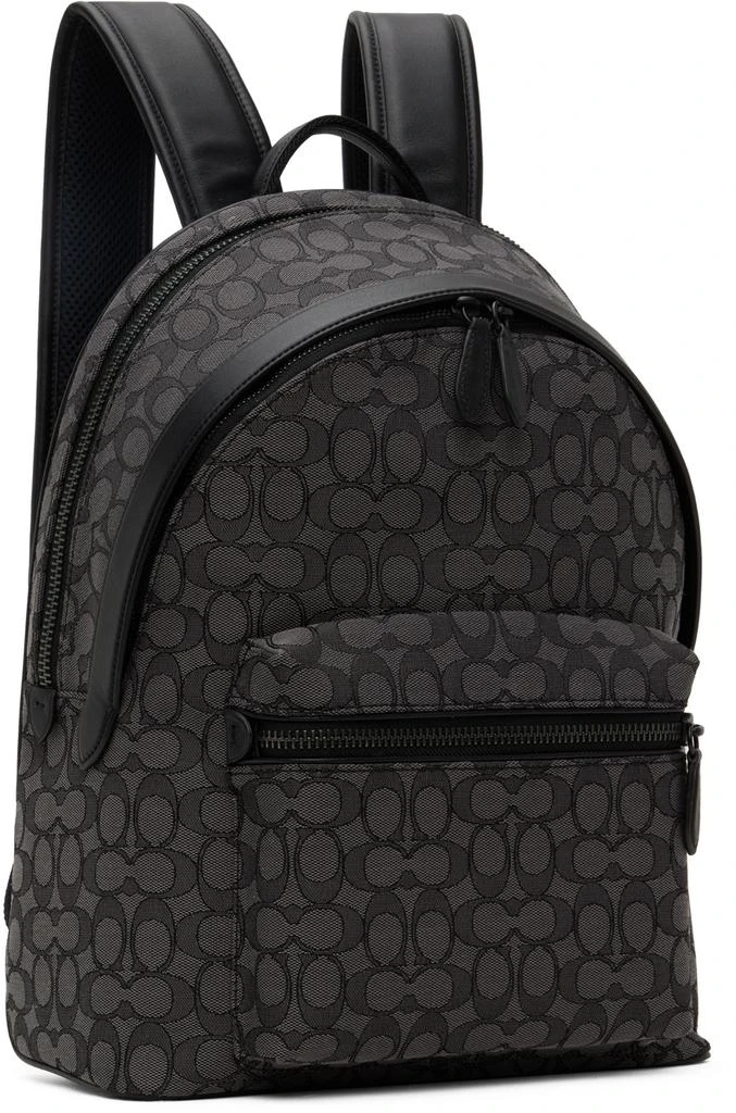 商品Coach|Gray & Black Charter Backpack,价格¥2703,第2张图片详细描述