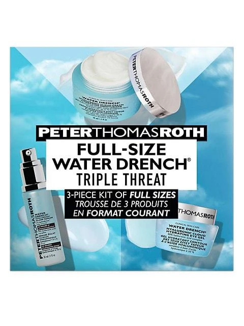 商品Peter Thomas Roth|Water Drench® Triple Threat 3-Piece Full-Size Skin Care Set,价格¥465,第2张图片详细描述