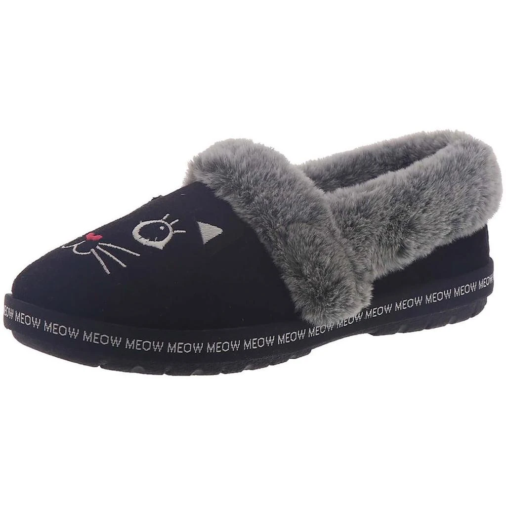 商品SKECHERS|BOBS From Skechers Womens Meow Pajamas Faux Fur Slip On Casual Shoes,价格¥153,第1张图片