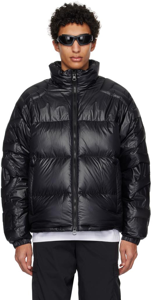 Black Quilted Down Jacket商品第1张图片规格展示