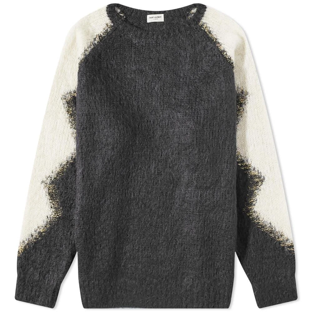 商品Yves Saint Laurent|Saint Laurent Mohair Crew Knit,价格¥8644,第1张图片