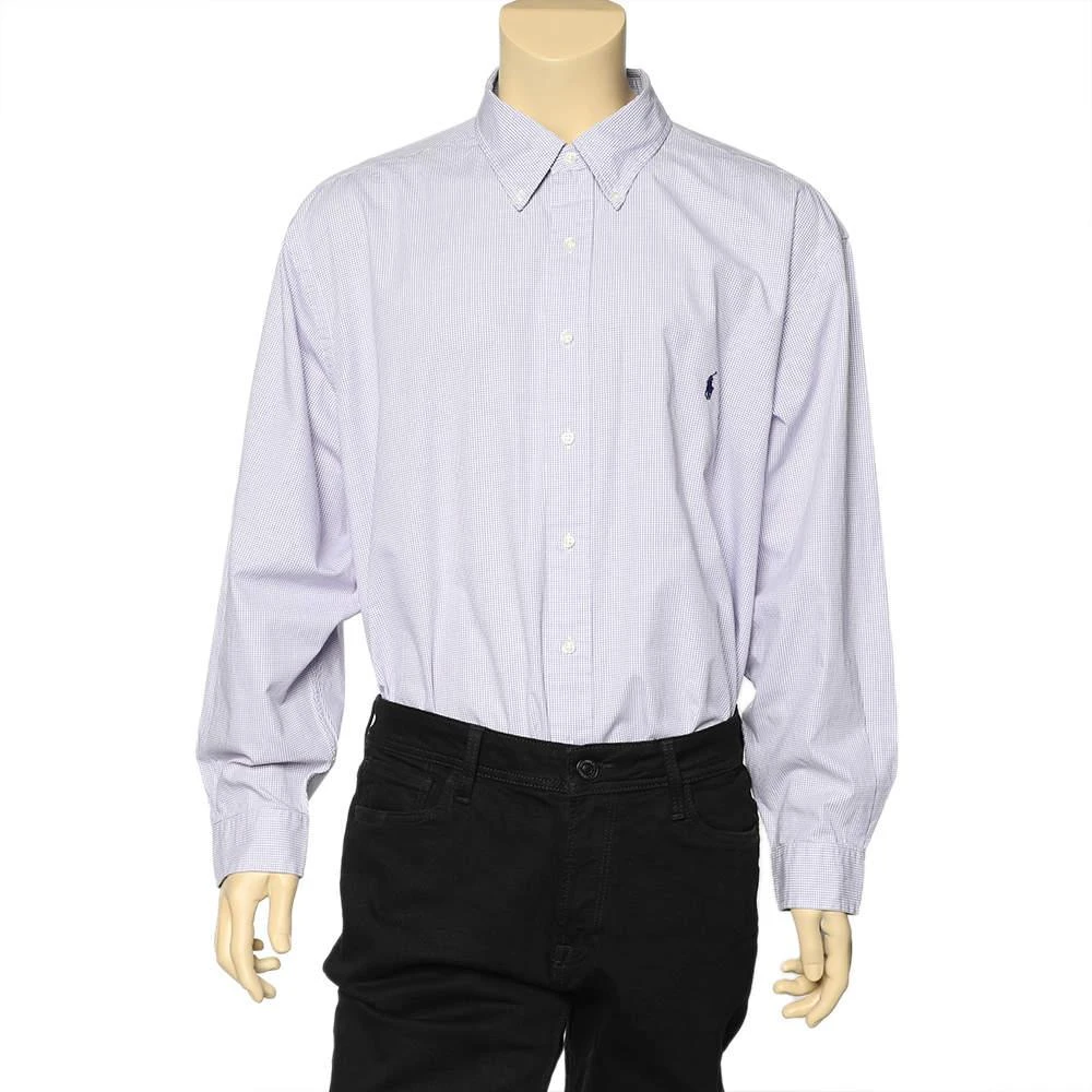 商品[二手商品] Ralph Lauren|Ralph Lauren Purple Checkered Cotton Button Front Shirt 3XB,价格¥869,第1张图片