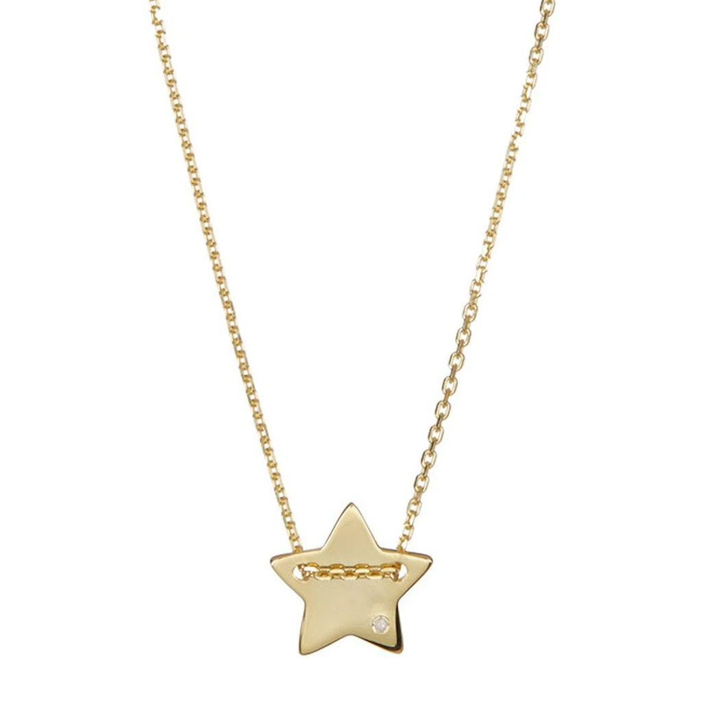商品ADORNIA|Adornia Star Pendant Necklace with Pave Diamond gold,价格¥168,第1张图片