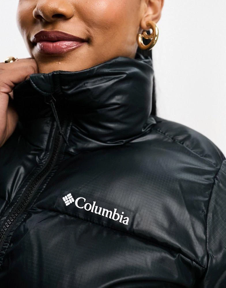 商品Columbia|Columbia Puffect puffer jacket in shiny black Exclusive at ASOS,价格¥751,第2张图片详细描述