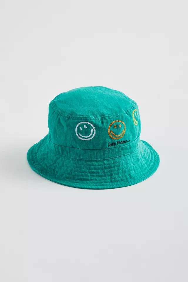 商品iets frans|iets frans… X Smiley Chainstitch Embroidered Bucket Hat,价格¥114,第2张图片详细描述