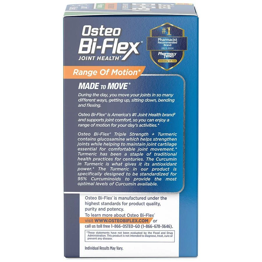 商品Osteo Bi-Flex|Triple Strength Glucosamine + Turmeric,价格¥365,第2张图片详细描述