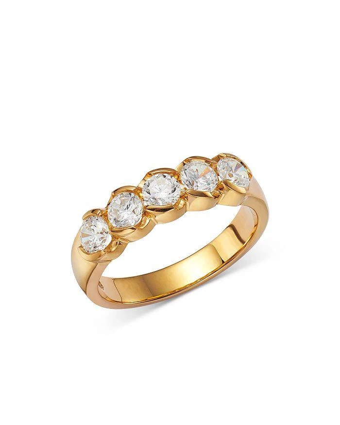 商品Bloomingdale's|Diamond 5 Stone Band in 14K Yellow Gold, 1.00 ct. t.w. - Exclusive,价格¥12562,第1张图片