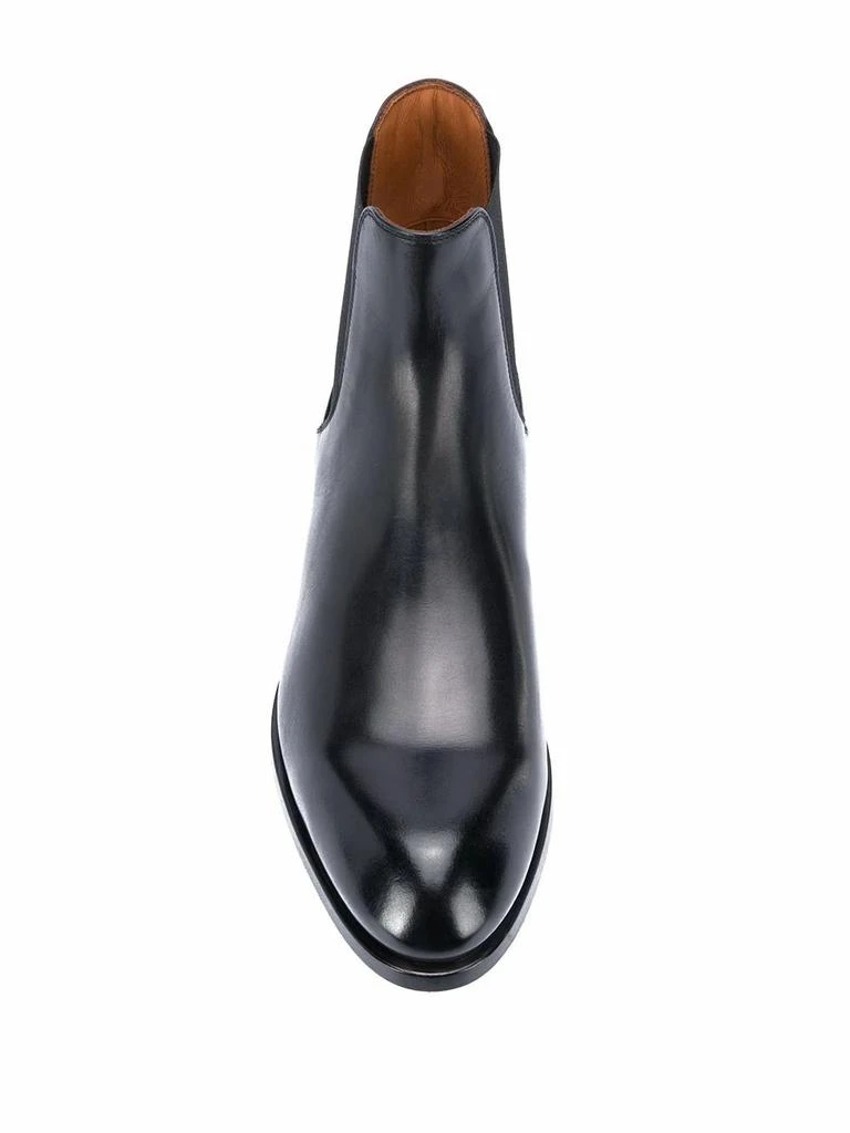 商品Zegna|Ermenegildo zegna men's black leather ankle boots,价格¥6851,第4张图片详细描述
