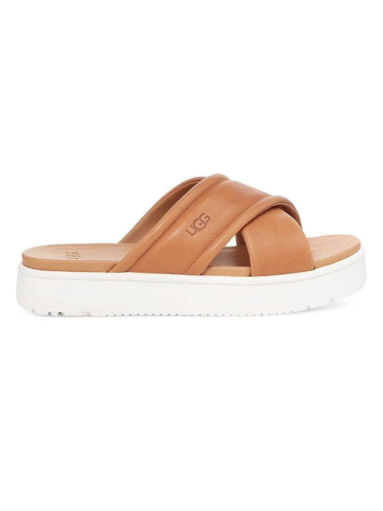 商品UGG|Zayne Crossband Leather Slippers,价格¥579,第1张图片