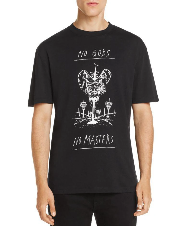 商品Alexander McQueen|No Gods No Masters Tee,价格¥489,第1张图片