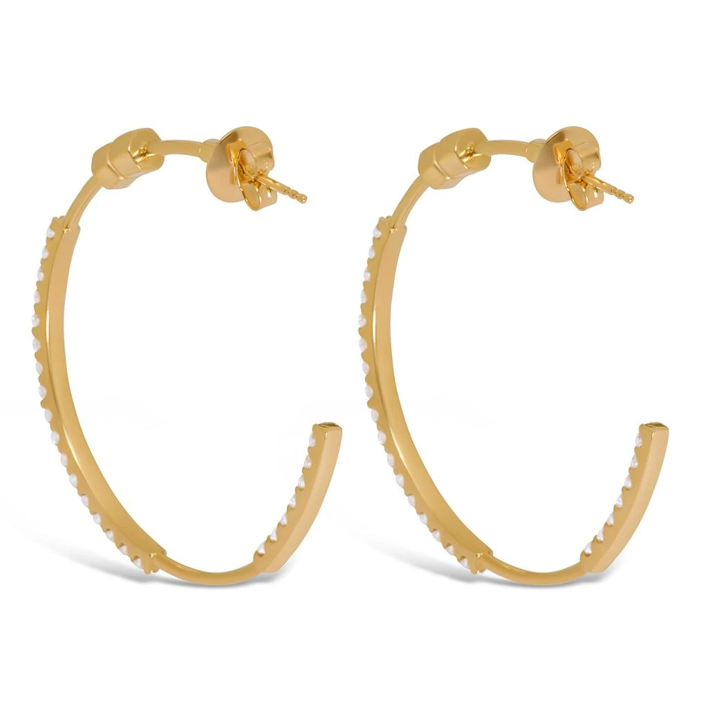 商品AME|Âme Totem 18K Yellow Gold, Lab-Grown Diamond 1.92ct. tw. Large Hoop Earrings,价格¥25132,第3张图片详细描述