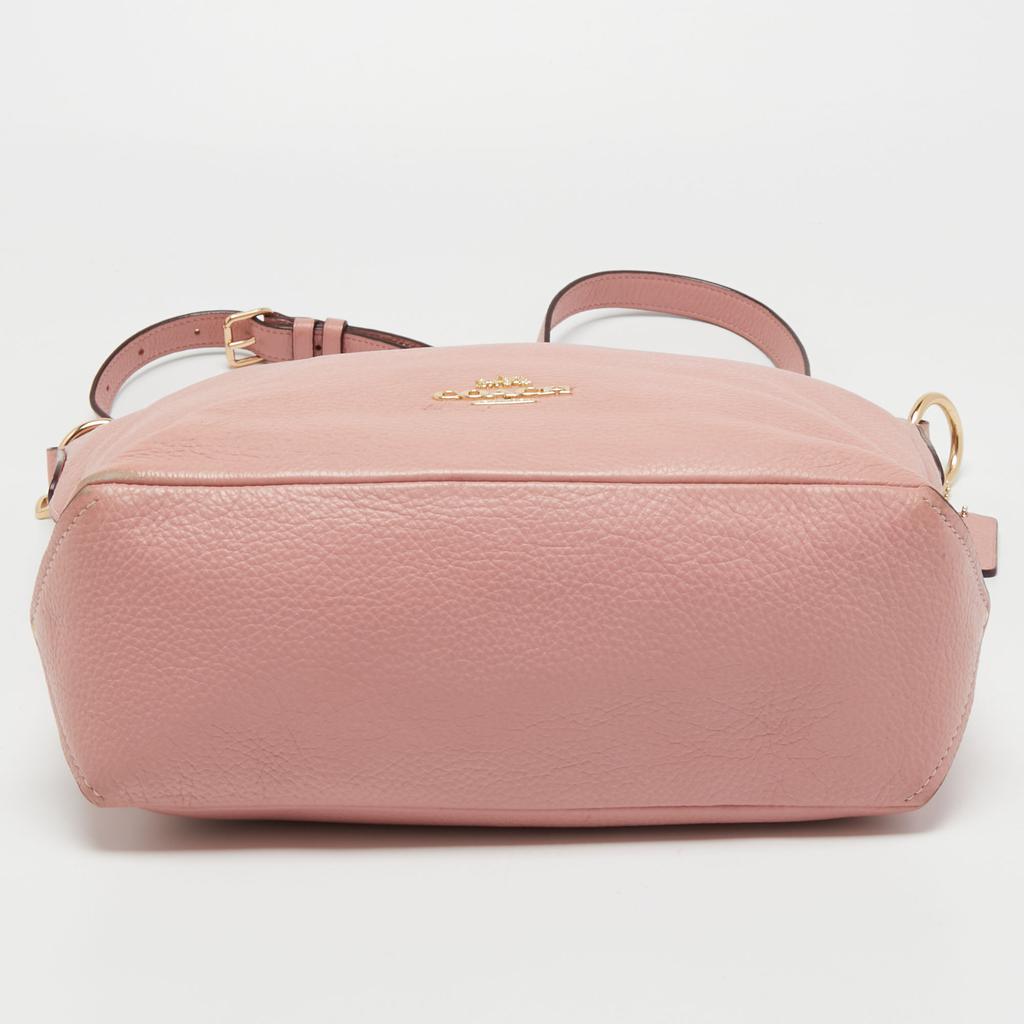 Coach Pink Leather Abby Duffle Crossbody Bag商品第7张图片规格展示