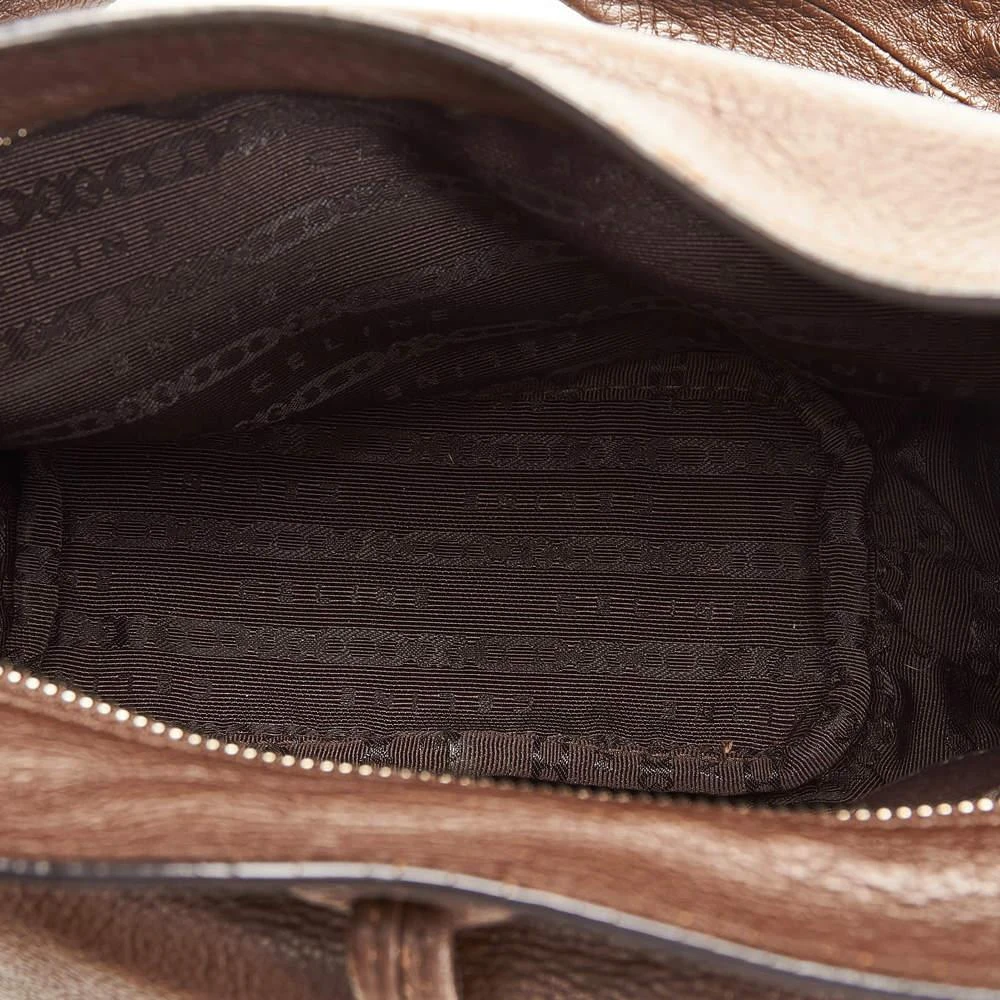 商品[二手商品] Celine|Celine Brown Bittersweet Leather Shoulder Bag,价格¥3290,第5张图片详细描述