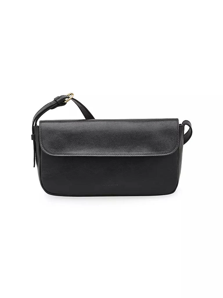 商品Il Bisonte|Studio Medium Metallic Leather Shoulder Bag,价格¥1761,第1张图片