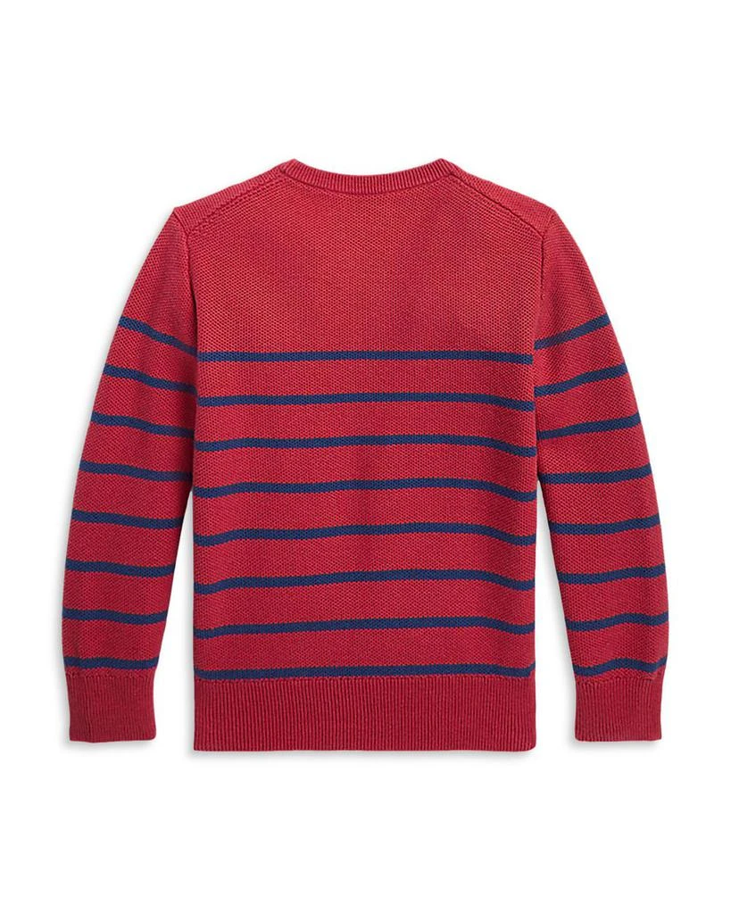 商品Ralph Lauren| Boys' Striped Mesh-Knit Cotton Sweater - Little Kid,价格¥311,第2张图片详细描述