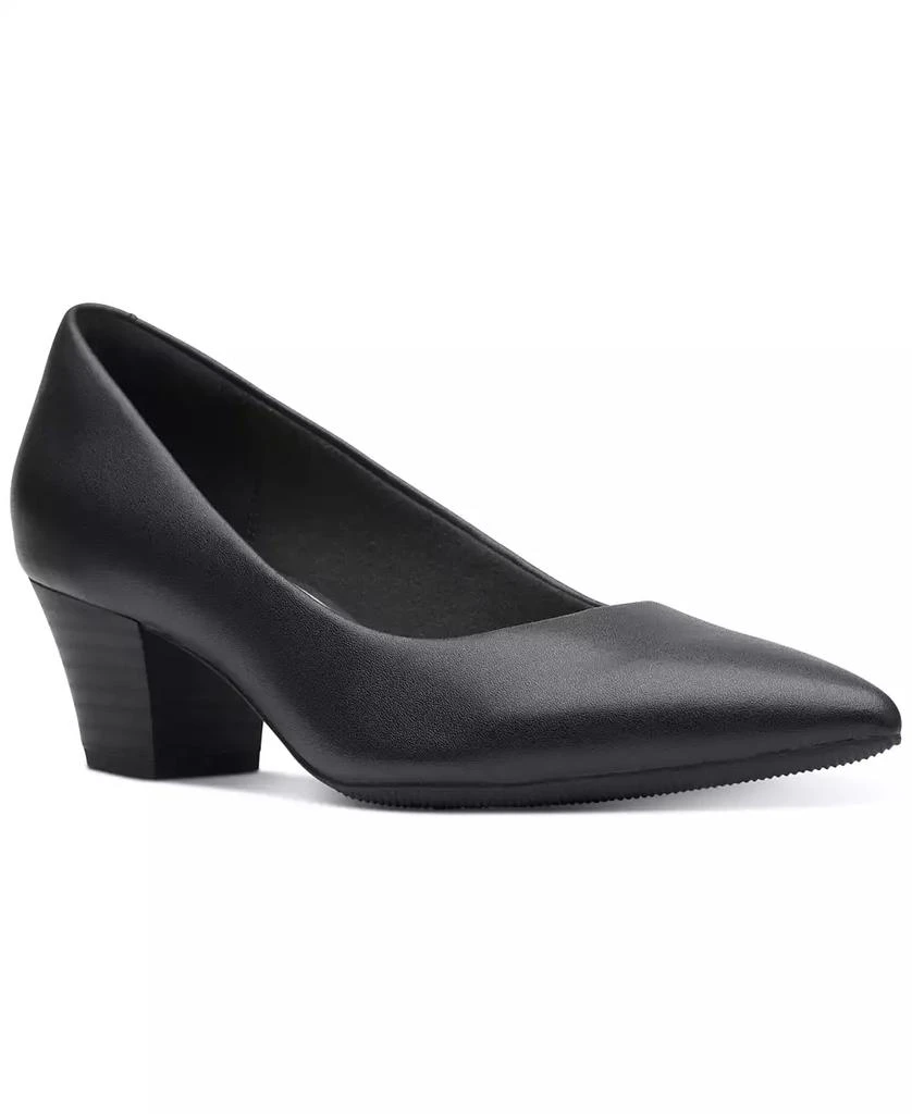 商品Clarks|Women's Teresa Step Block-Heel Comfort Pumps,价格¥451,第1张图片