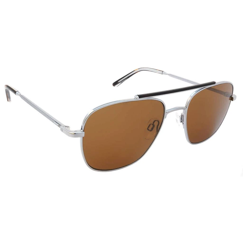 商品Calvin Klein|Brown Navigator Men's Sunglasses CK21104S 008 54,价格¥299,第2张图片详细描述