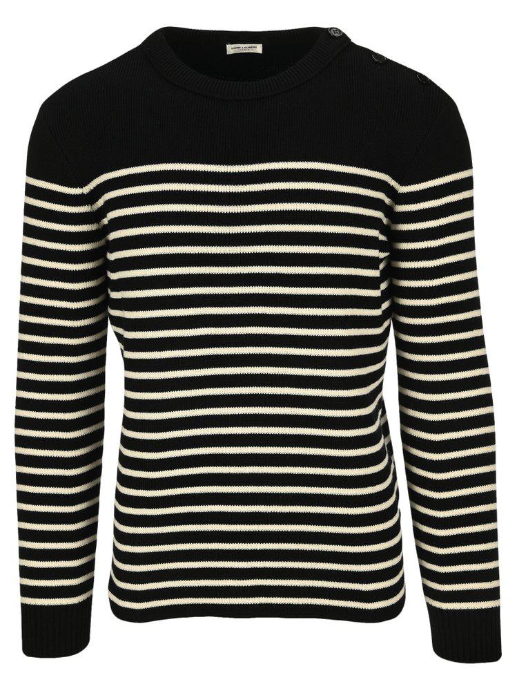 Saint Laurent Striped Crewneck Jumper商品第1张图片规格展示