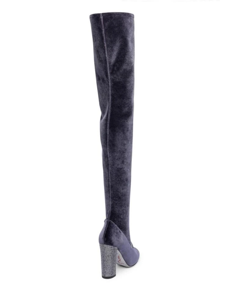 商品Rene Caovilla|Velvet Over-The-Knee Boots,价格¥6402,第2张图片详细描述