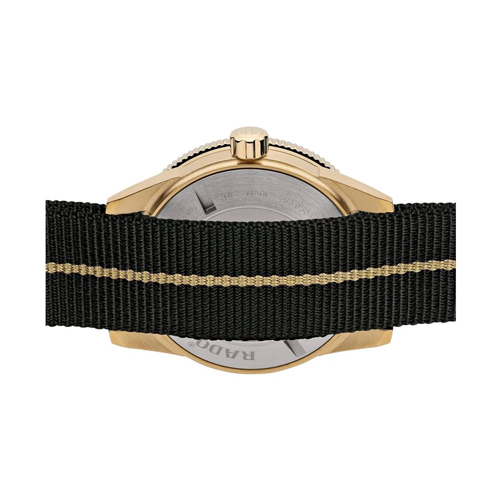 Men's Swiss Automatic Captain Cook Black NATO Strap Watch 42mm商品第3张图片规格展示