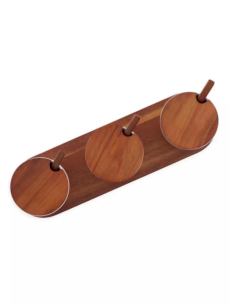 商品Nambé|Duets Triple Lidded Condiment Server,价格¥439,第5张图片详细描述