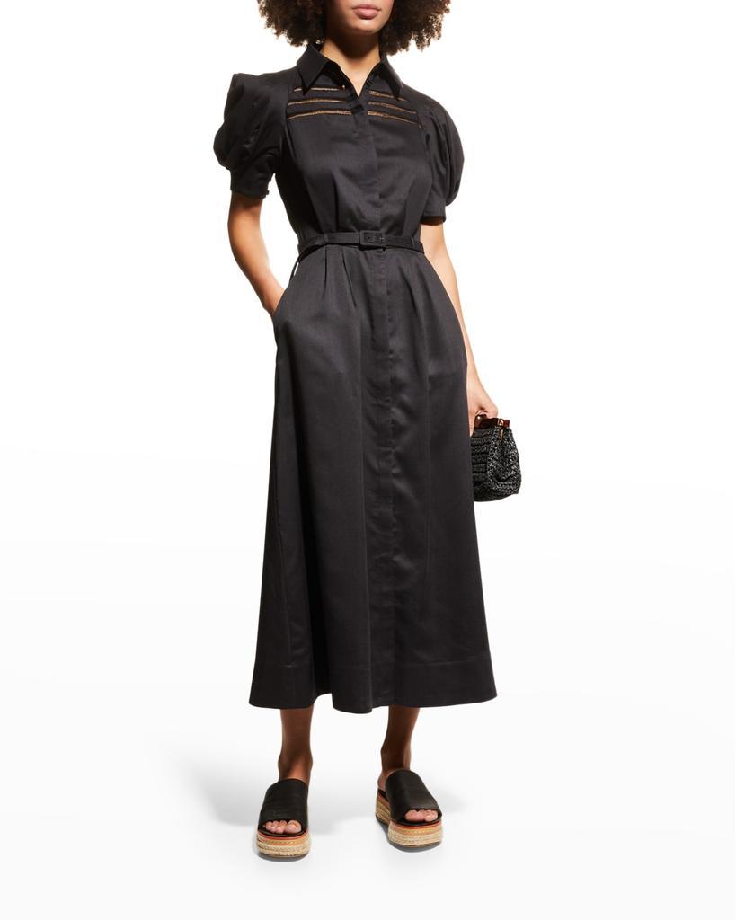 商品Gabriela Hearst|Sen Belted Shirtdress,价格¥16688,第1张图片