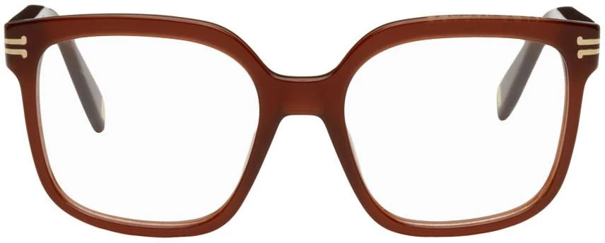 商品Marc Jacobs|Brown Square Glasses,价格¥858,第1张图片
