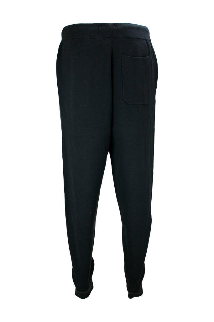 商品Hugo Boss|Navy blue virgin wool-cotton blend drawstring-waist tapered joggers,价格¥1691,第5张图片详细描述