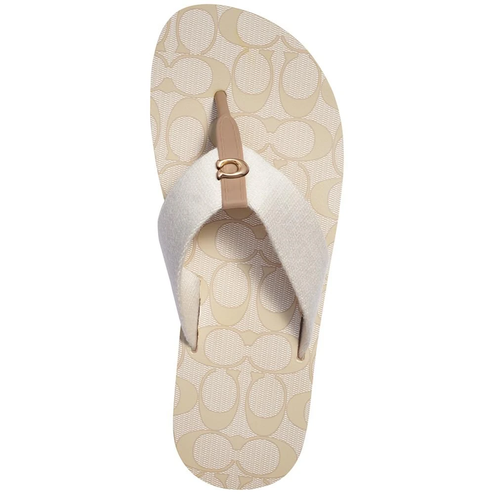 商品Coach|Women's Zoe Thong Flip-Flop Sandals,价格¥380,第4张图片详细描述