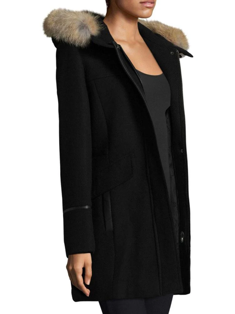 商品Trina Turk|Riley Hooded Fur-Trim Duffle Coat,价格¥2475,第3张图片详细描述